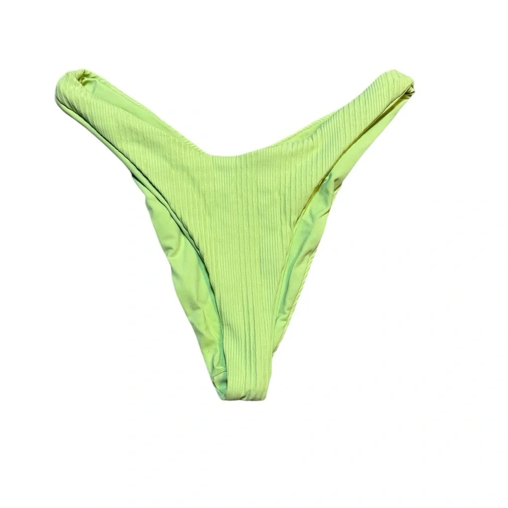 💚 L*SPACE 💚 Cabana Bitsy Bikini Bottom XS Mojito Green NWOT 🍸‎